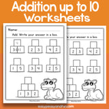 Pyramid Addition Up To 10 Worksheets