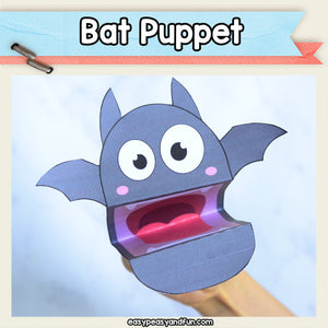 Bat Puppet Printable