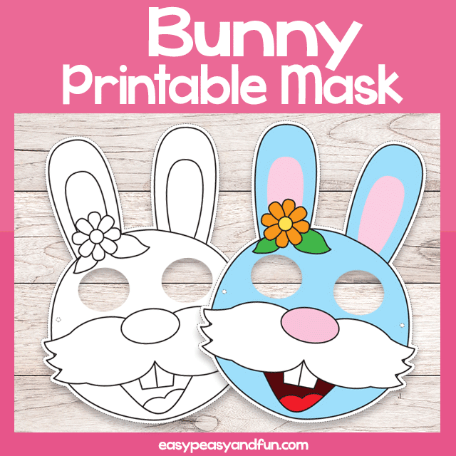Printable Bunny Mask Template