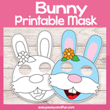 Printable Bunny Mask Template