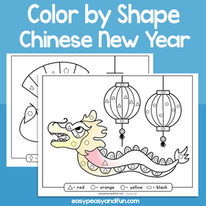 Chinese New Year Color By Shape