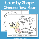 Chinese New Year Color By Shape