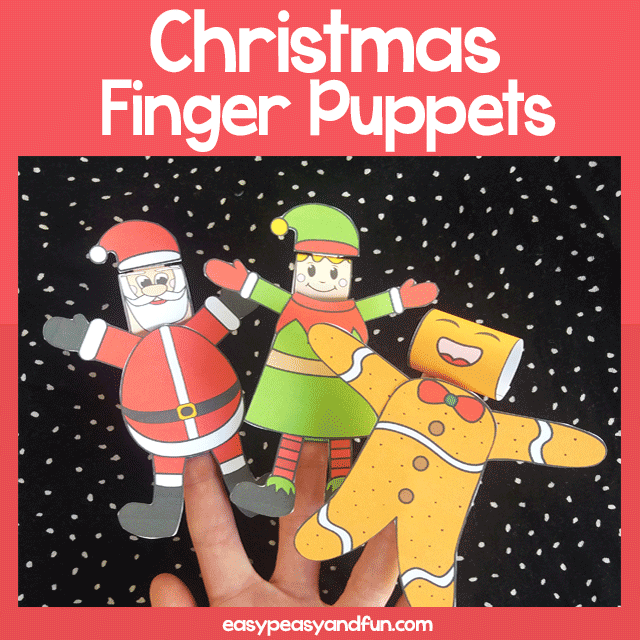 Printable Christmas Finger Puppets