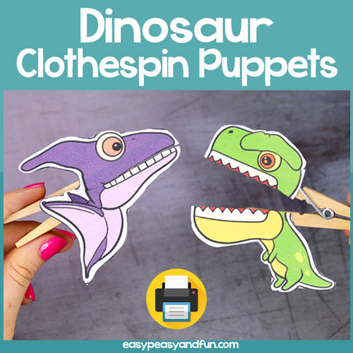 Dinosaur Clothespin Puppets