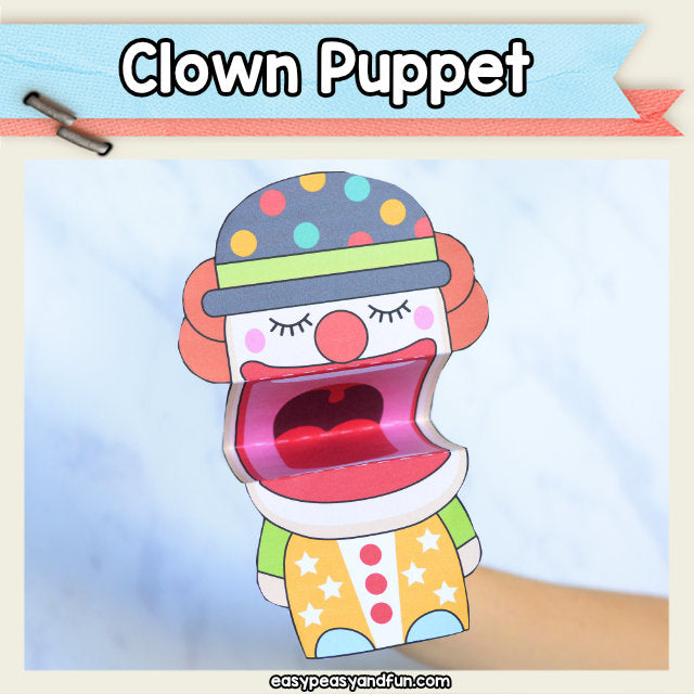 Clown Puppet Printable