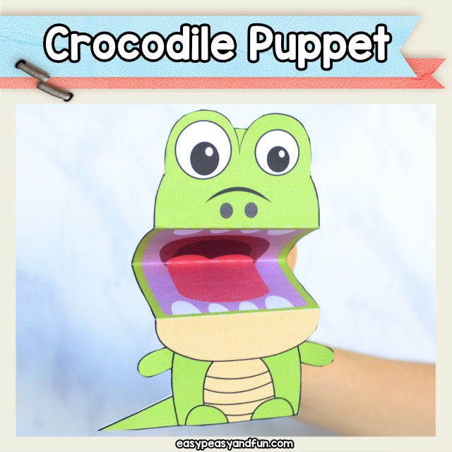 Crocodile Puppet Printable