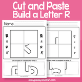 Cut And Paste A Letter R Worksheets