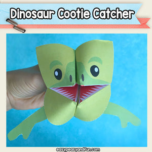 Dinosaur Fortune Teller – Cootie Catcher Origami Puppets