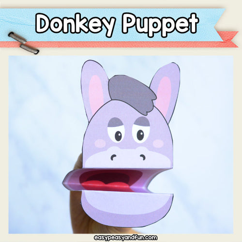 Donkey Puppet Printable