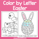 Easter Color By Letter