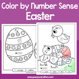 Easter Color By Number Sense