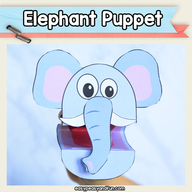 Elephant Puppet Printable