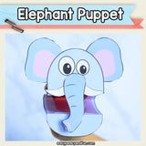 Elephant Puppet Printable