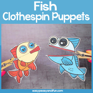 Fish Clothespin Puppets