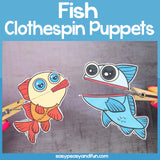 Fish Clothespin Puppets