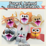 Forest Animal Fortune Tellers – Origami Cootie Catchers