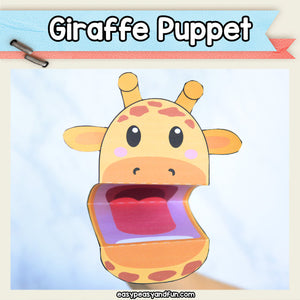 Giraffe Puppet Printable