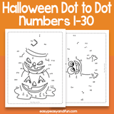 Halloween Dot To Dot Numbers To 30