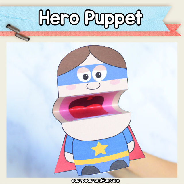 Hero Puppet Printable