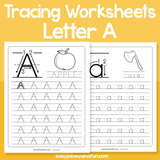 Letter A Tracing Worksheets