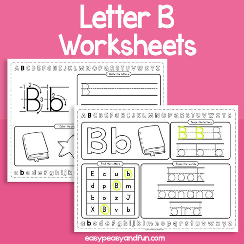 Review The Letter B Worksheets