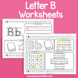 Review The Letter B Worksheets