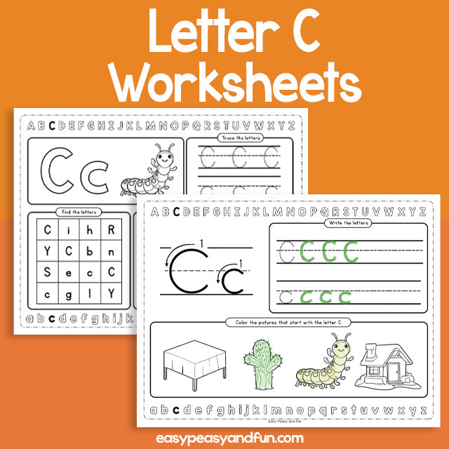 Review The Letter C Worksheets