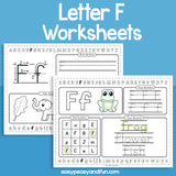 Review The Letter F Worksheets