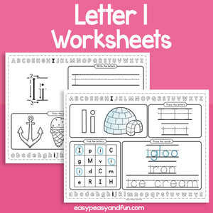 Review The Letter I Worksheets