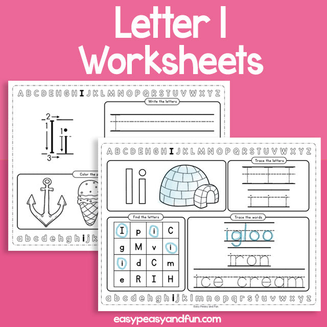 Review The Letter I Worksheets