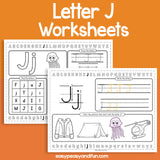 Review The Letter J Worksheets