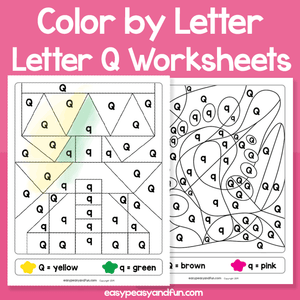 Letter Q Color By Letter Worksheets
