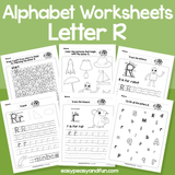 Letter R Worksheets