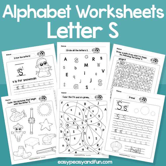 Letter S Worksheets