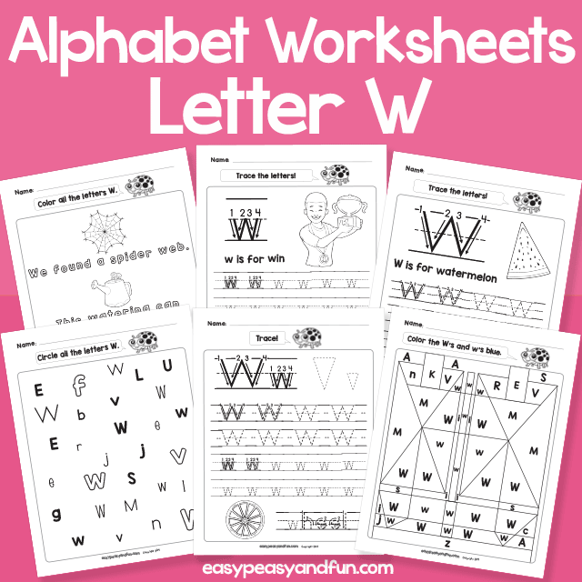 Letter W Worksheets