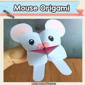 Mouse Fortune Teller – Cootie Catcher Origami Puppets
