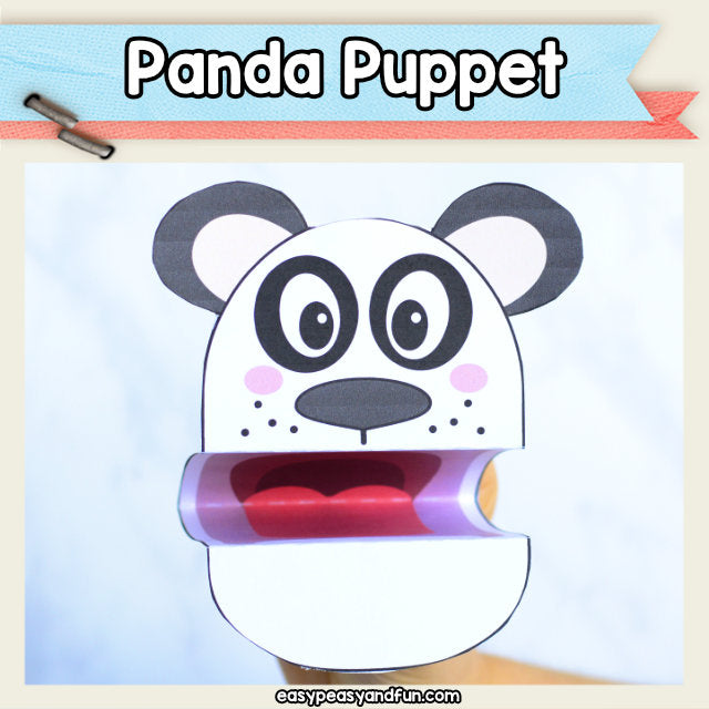 Panda Puppet Printable