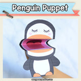 Penguin Puppet Printable