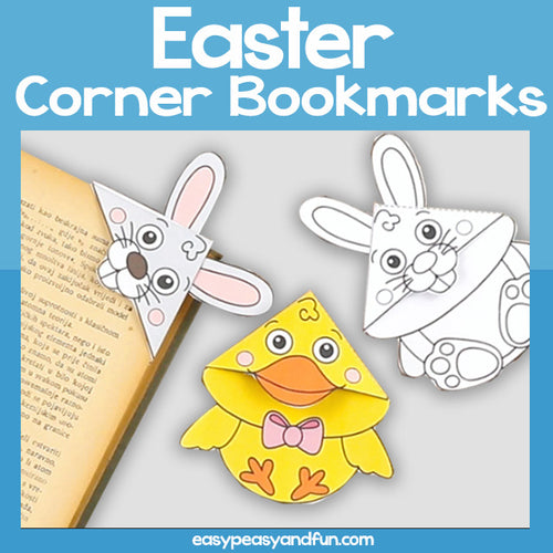 Easter Corner Bookmark Craft Template