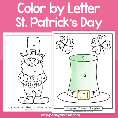 Saint Patrick’s Day Color By Letter