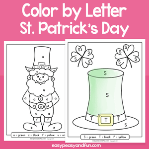 Saint Patrick’s Day Color By Letter