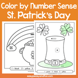 Saint Patrick’s Day Color By Number Sense