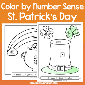 Saint Patrick’s Day Color By Number Sense