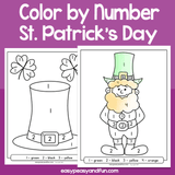 Saint Patrick’s Day Color By Number