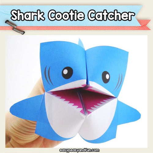 Shark Fortune Teller – Cootie Catcher Origami Puppets