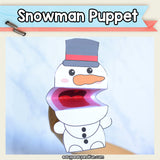 Snowman Puppet Printable