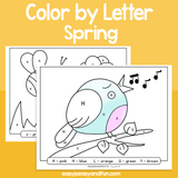 Spring Color By Letter