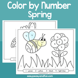 Spring Color By Number