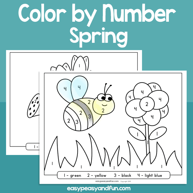 Spring Color By Number