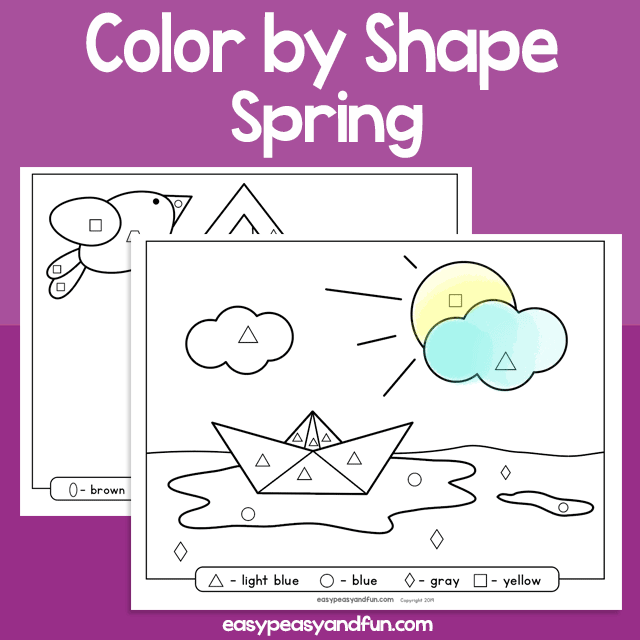 Spring Color By Shape